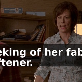 reeking of her fabric softener.