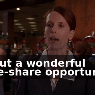 about a wonderful time-share opportunity.