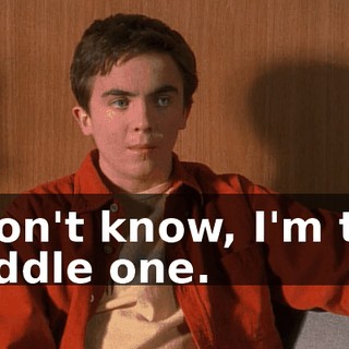 I don't know, I'm the middle one.