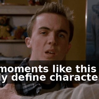 It's moments like this that really define character.