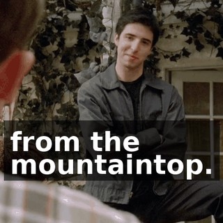 from the mountaintop.