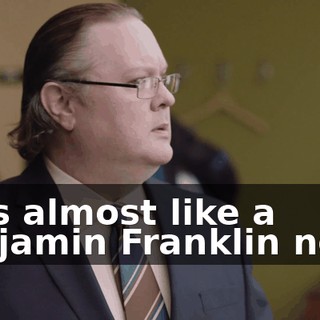 - It's almost like a Benjamin Franklin neck.