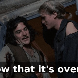 now that it's over...
