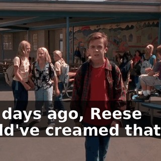 Two days ago, Reese would've creamed that kid.