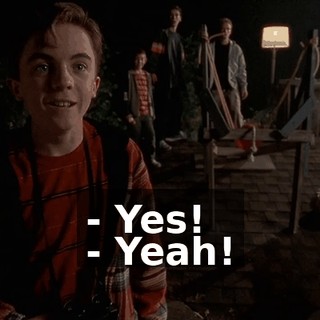 - Yes! - Yeah!
