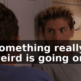 Something really weird is going on.
