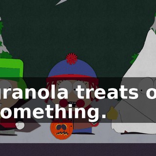 granola treats or something.