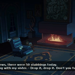 - In other news, there were 50 stabbings today.
- I'm sleeping with my sister.
- Drop it, drop it. Don't you fucking dare!