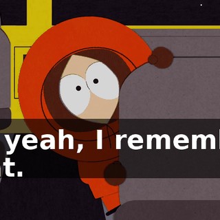 Oh yeah, I remember that.