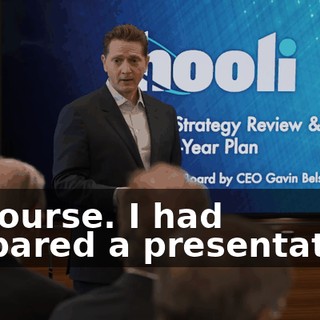 Of course. I had prepared a presentation,