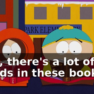 Hey, there's a lot of big words in these books.