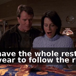 We have the whole rest of the year to follow the rules.