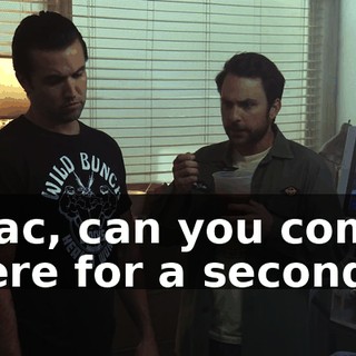 Mac, can you come here for a second?