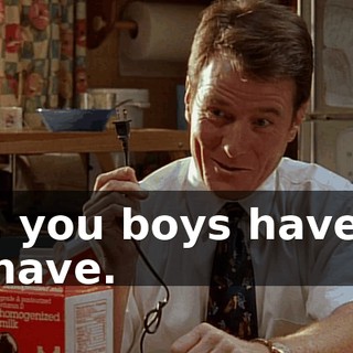 So, you boys have to behave.