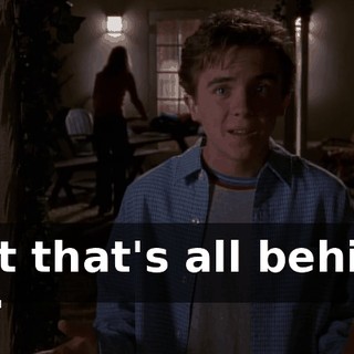 But that's all behind us.