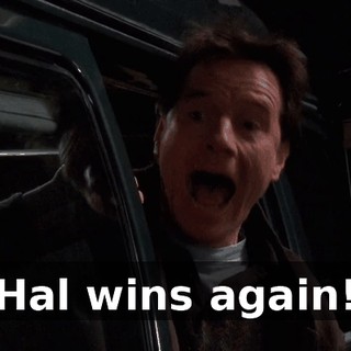 Hal wins again!