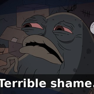 Terrible shame.