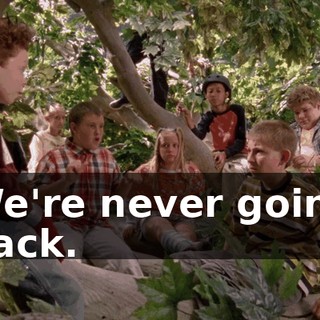 We're never going back.