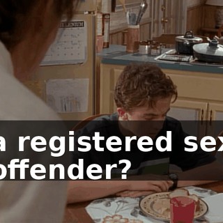 a registered sex offender?