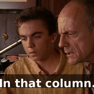 In that column.