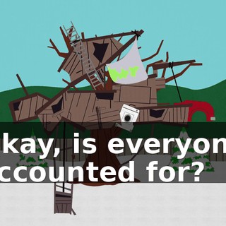 Okay, is everyone accounted for?