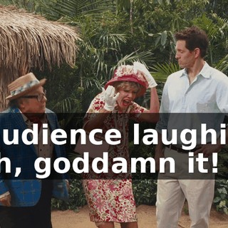 - [audience laughing] - Oh, goddamn it!