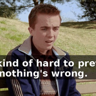 it's kind of hard to pretend like nothing's wrong.