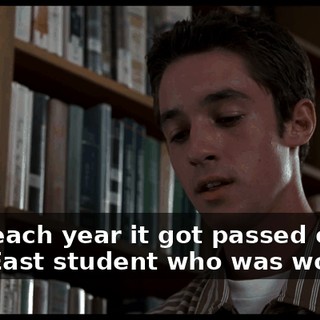 And each year it got passed on to one East student who was worthy.