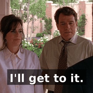 I'll get to it.