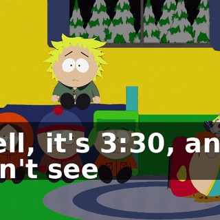 Well, it's 3:30, and I don't see