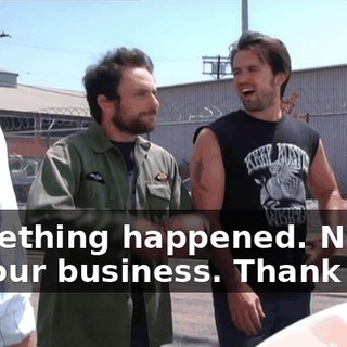 Something happened. None of your business. Thank you.