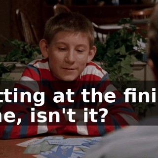 sitting at the finish line, isn't it?