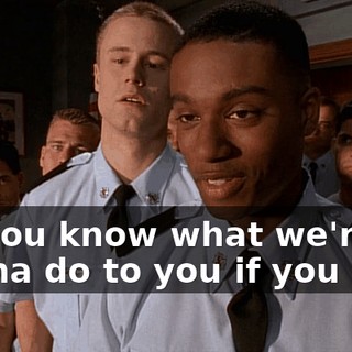 Do you know what we're gonna do to you if you win?