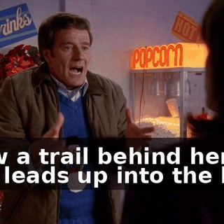 I saw a trail behind here that leads up into the hills.