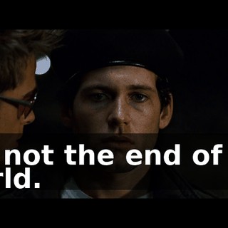 It's not the end of the world.