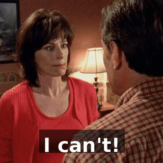 I can't!