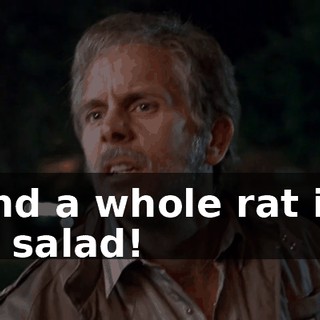 I found a whole rat in my Cobb salad!