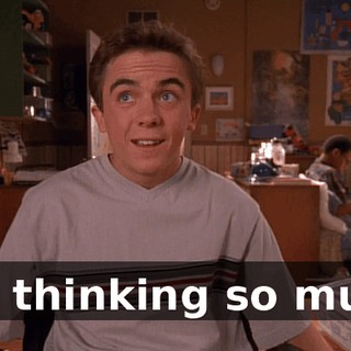 Not thinking so much.