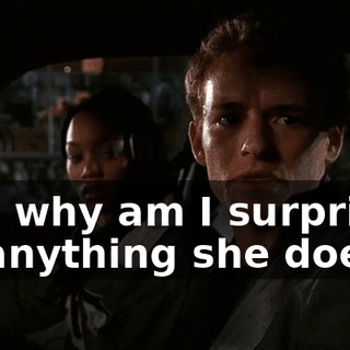 And why am I surprised by anything she does?