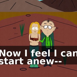 ♪ Now I feel I can start anew-- ♪