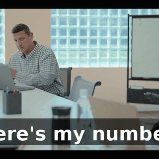 here's my number.