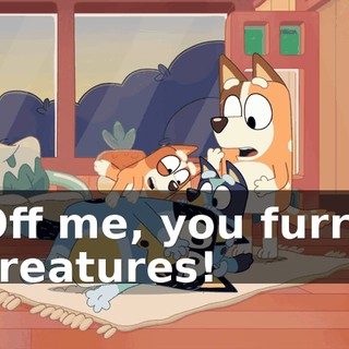Off me, you furry creatures!