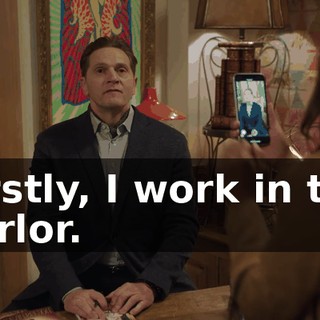 Firstly, I work in the parlor.