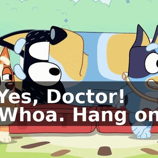 -Yes, Doctor! -Whoa. Hang on.