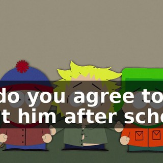 So do you agree to fight him after school?