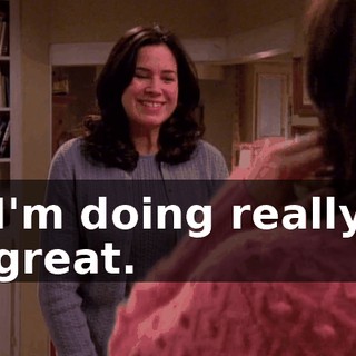 I'm doing really great.