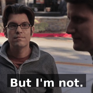 But I'm not.
