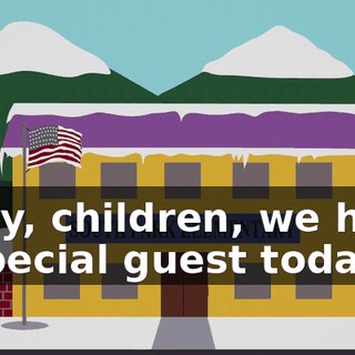 Okay, children, we have a special guest today --