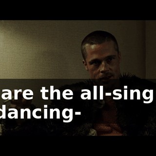 We are the all-singing, all dancing-