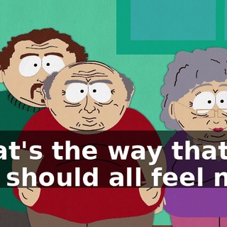 ♪ That's the way that we should all feel now ♪